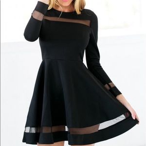 Black Martini Skater Dress